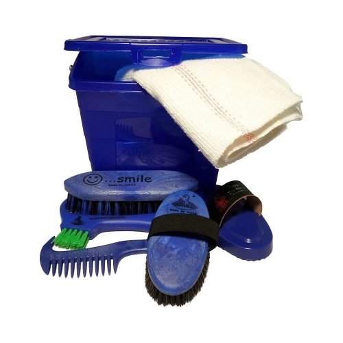Haas Tinderbox Kids Grooming Box Blue - Horse Mad Store