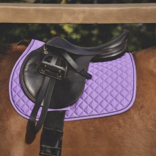 Equisential Cotton Saddle Cloth Purple - Horse Mad Store