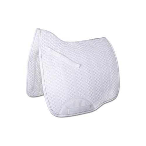 Lugano White Dressage Saddle Pad - Horse Mad Store