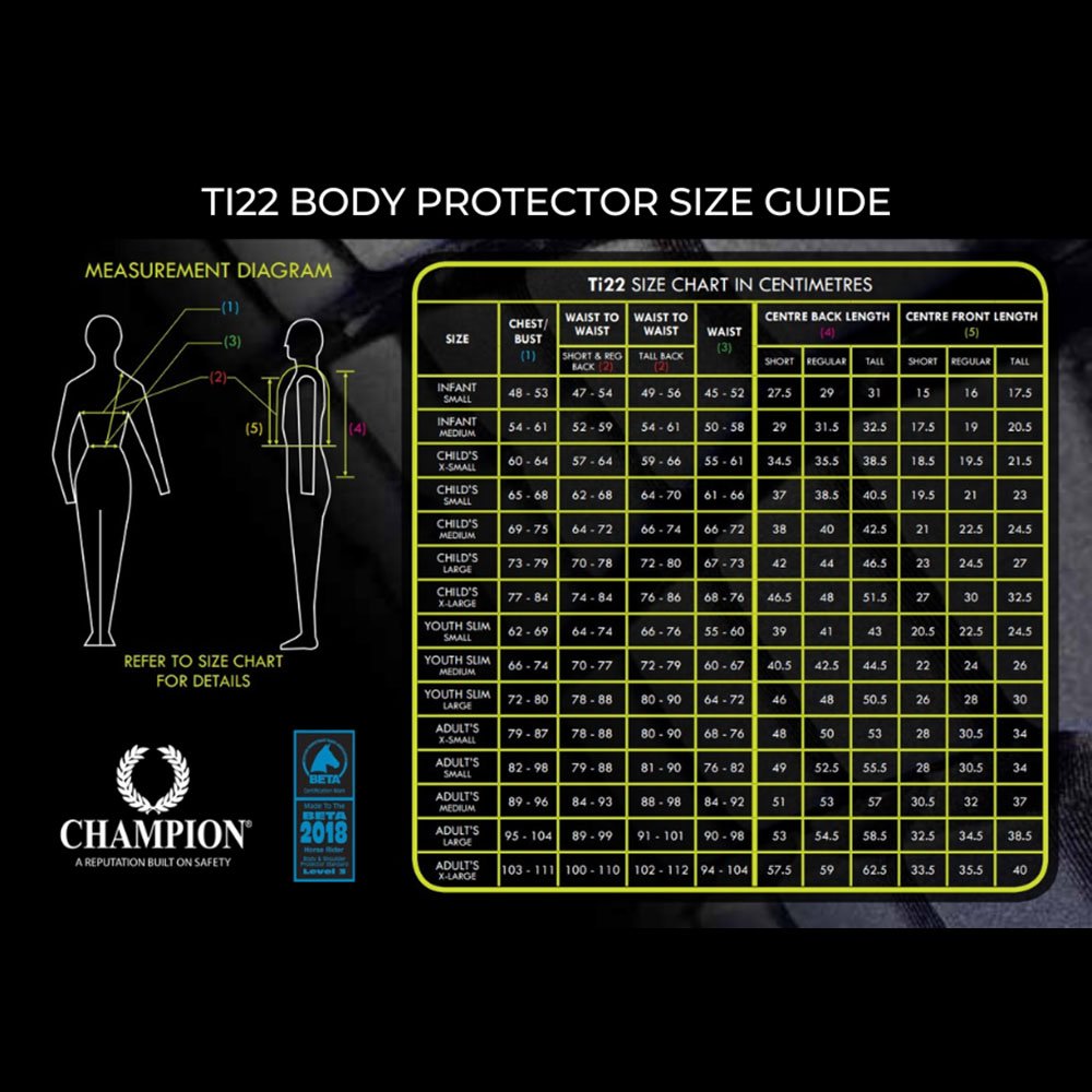 Champion Youths Titanium Ti22 Body Protector - Horse Mad Store