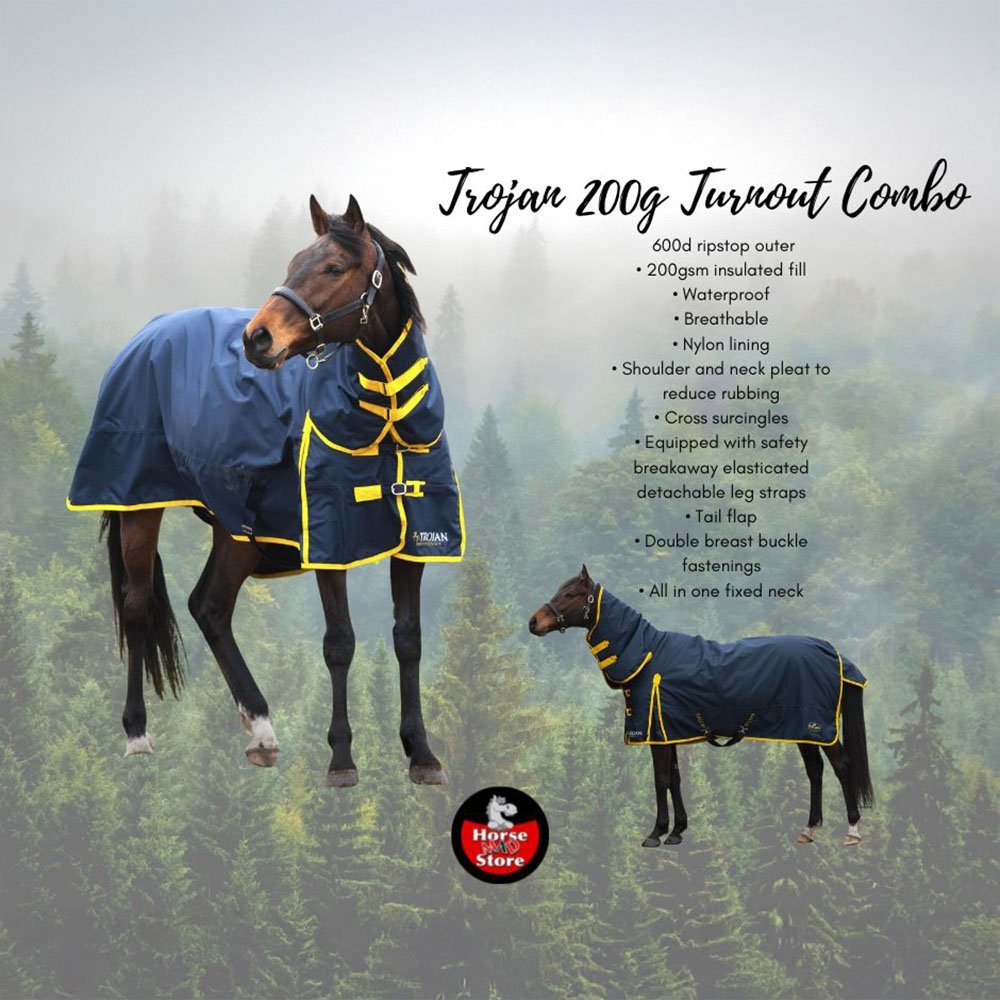 TROJAN 200 Turnout Combo Rug - Horse Mad Store