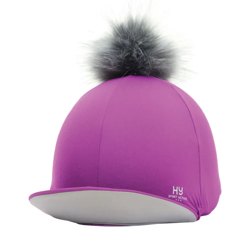 Hy Sport Active Hat Silk with Interchangeable Pom Pom - Horse Mad Store