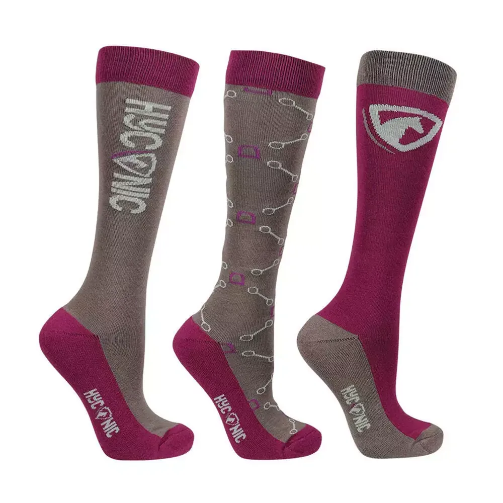 HyCONIC Pattern Socks by Hy Equestrian (Pack of 3) - Horse Mad Store