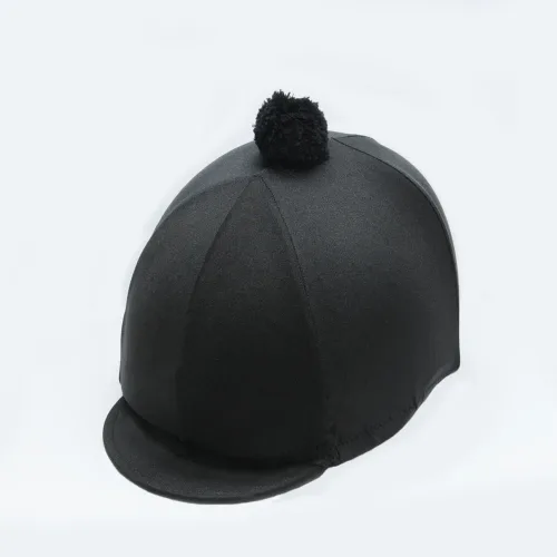Turfmasters Lycra Hat Silk with PomPom - HorseMadStore
